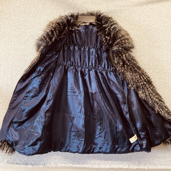 Soft Surroundings Faux Fur Vest Size Small Puffer Full Zip Warm S - Picture 10 of 12